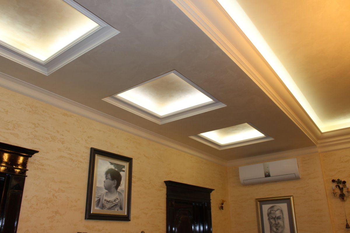 Тканевый натяжной потолок