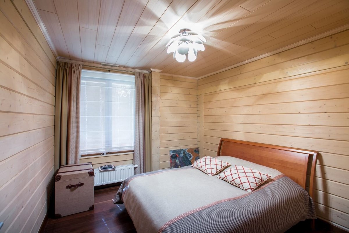 Вагонка штиль лиственница в интерьере