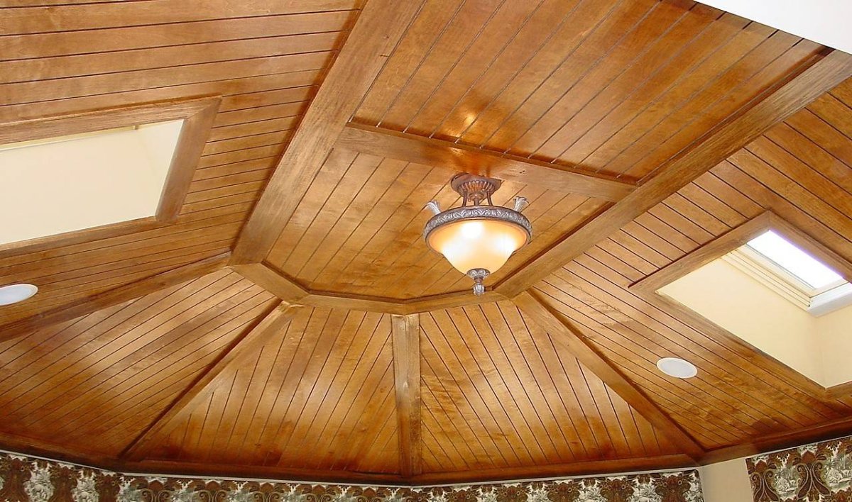 Вагонка штиль на балконе