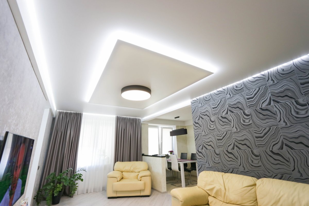 Натяжные потолки Минимализм