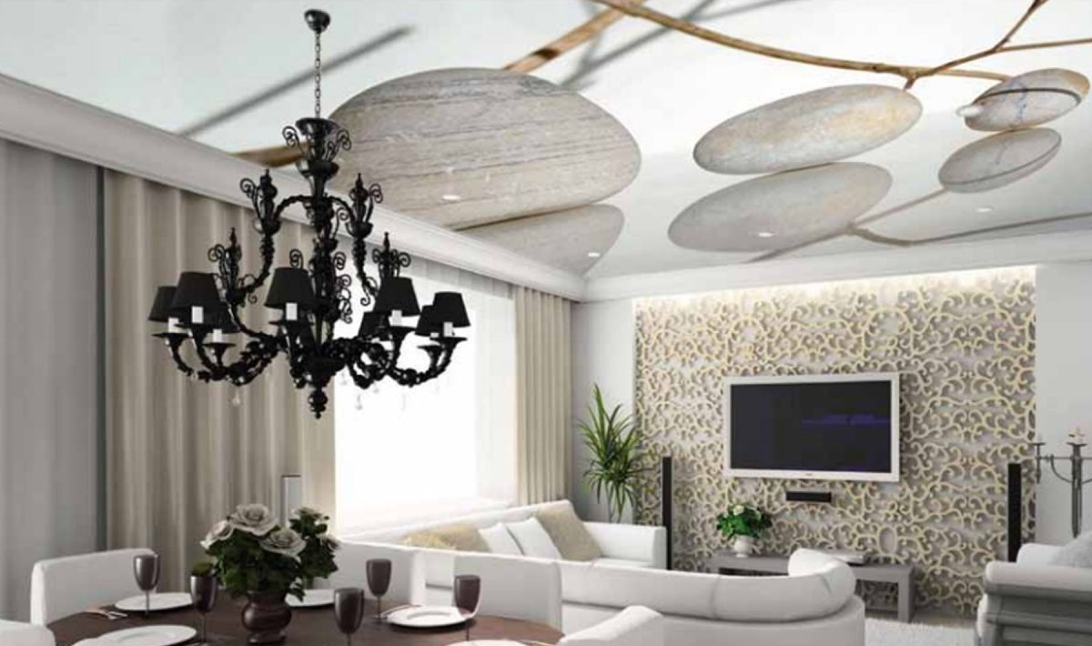 Натяжные потолки и жалюзи