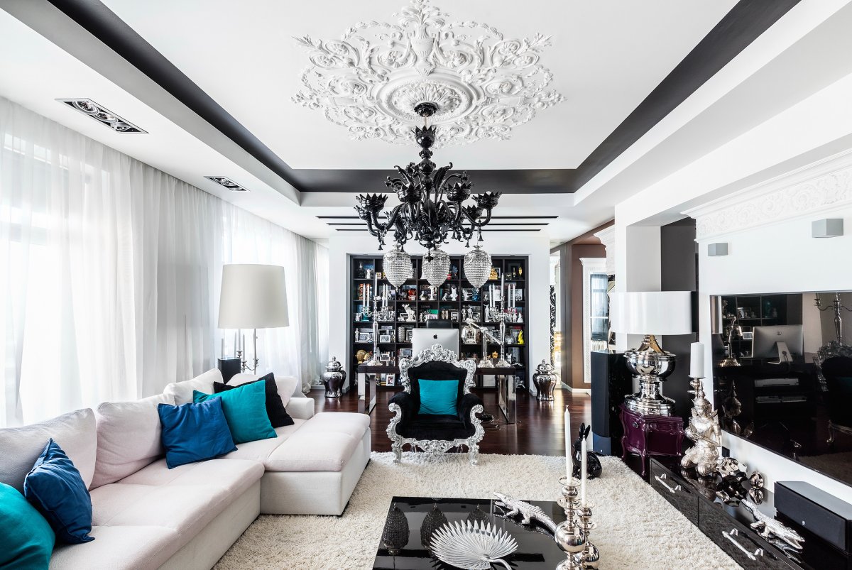 Черно белый кирпич в интерьере