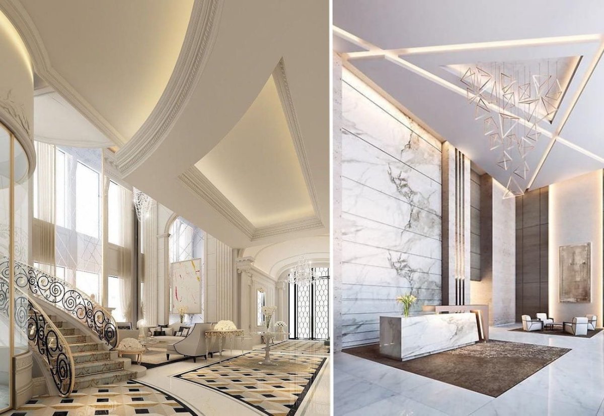 Черный глянцевый потолок