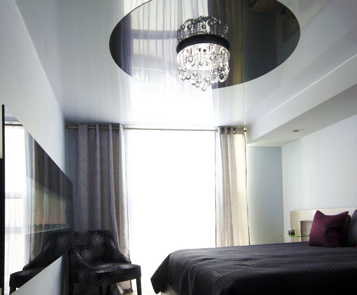 Черный потолок с подсветкой