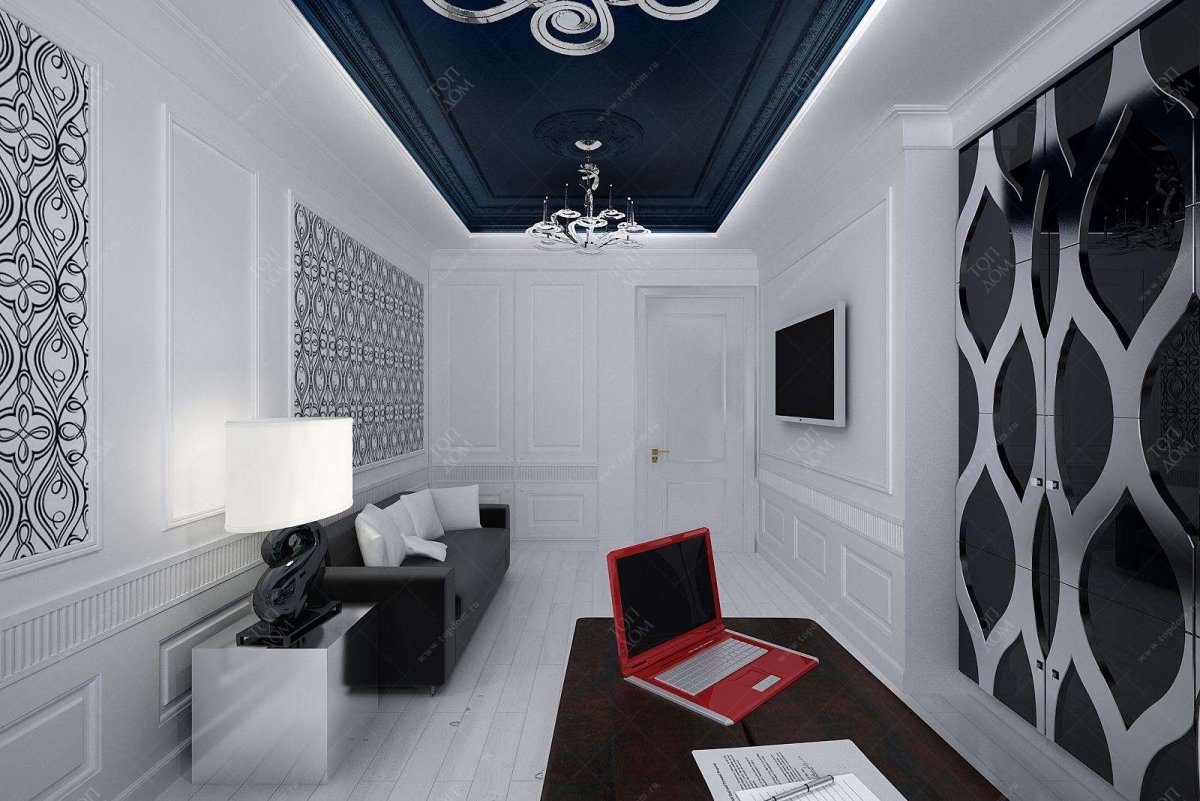 Встроенные светильники потолочные в интерьере