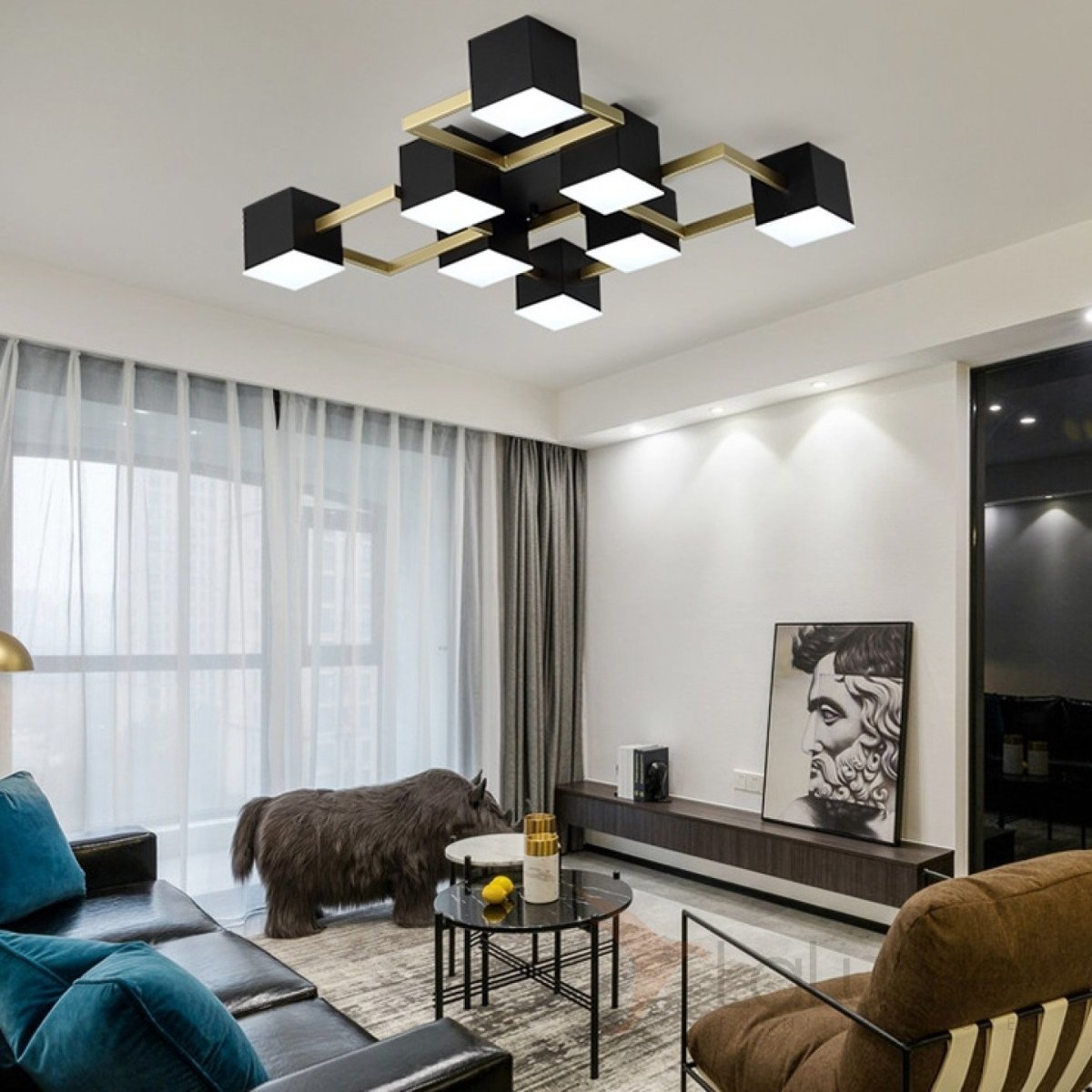 Люстра потолочная светодиодная Eurosvet Golf 90058/6