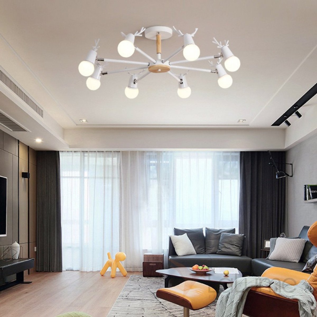 Натяжные потолки черно белые