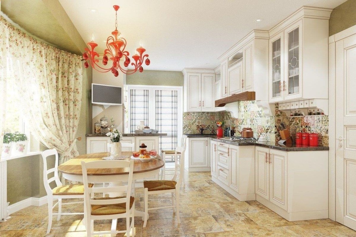 Расцветка обоев для кухни