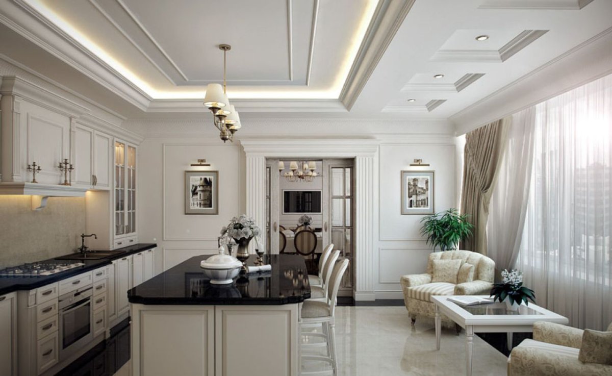 Кессонные потолки Неоклассика