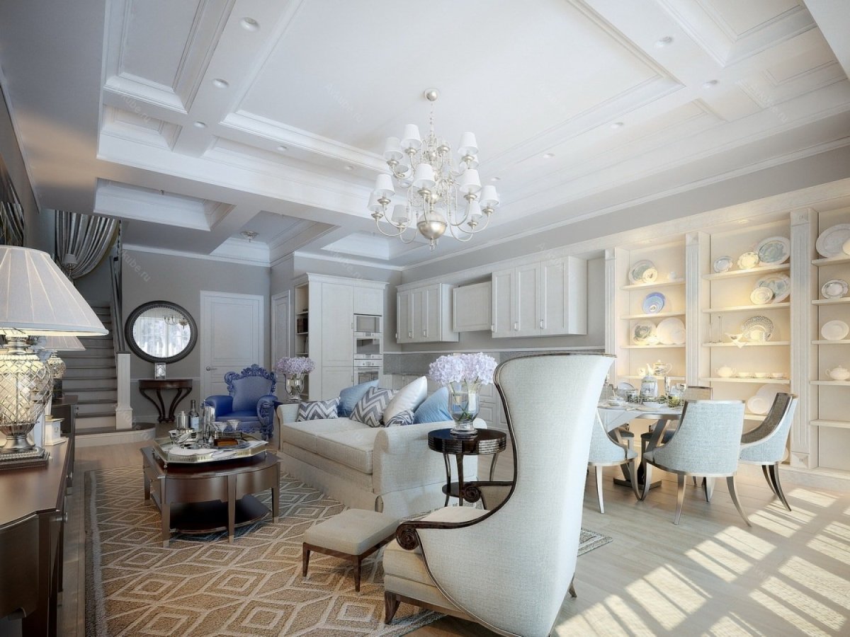 Потолок в классическом стиле