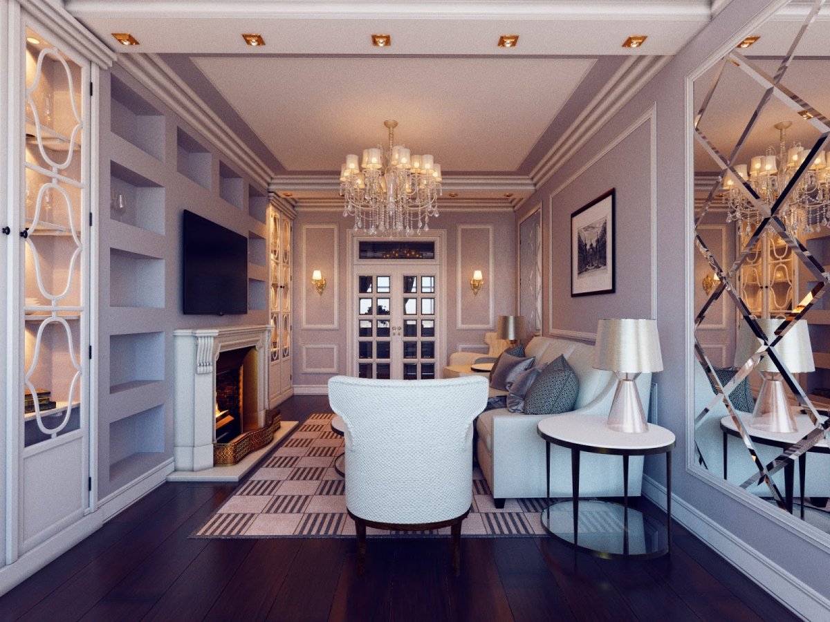 Неоклассика гостиная 2022