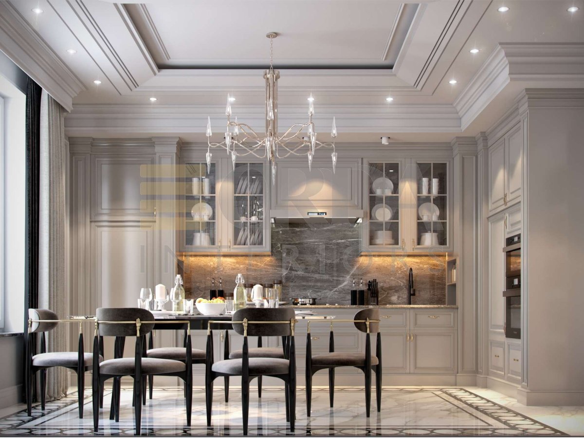 Гостиная Неоклассика 35м2