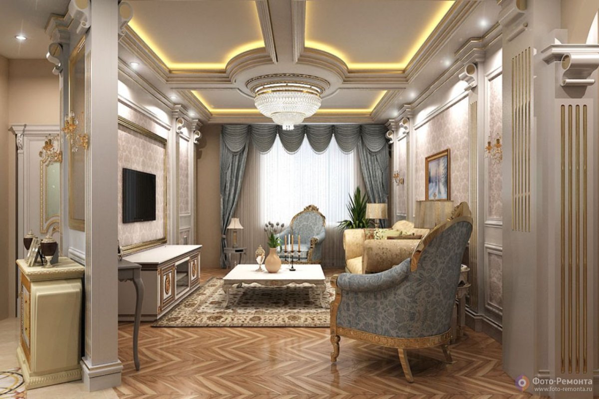 Кессонные потолки Неоклассика