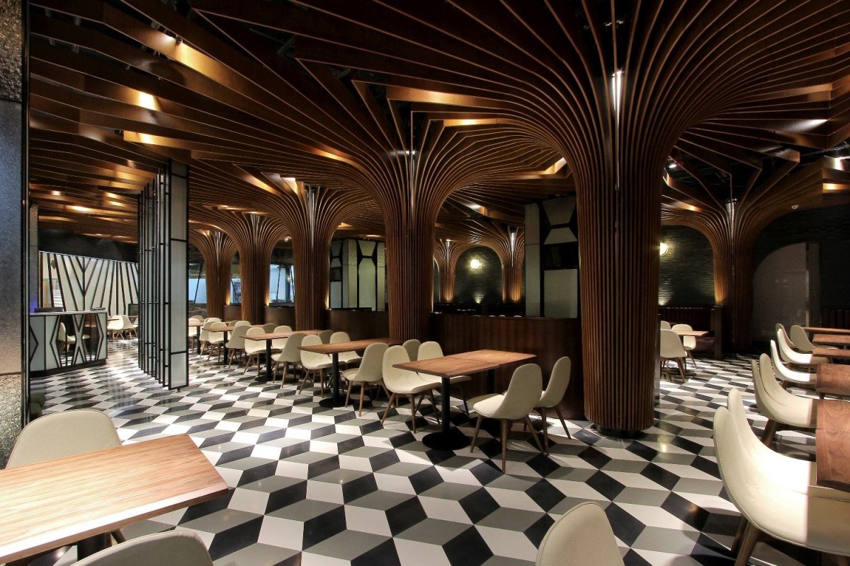 Необычный декор потолка