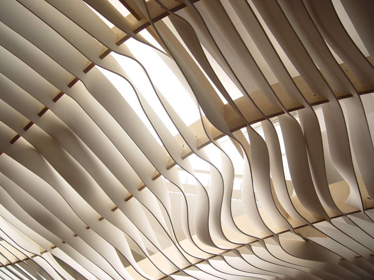 Рейки в интерьере