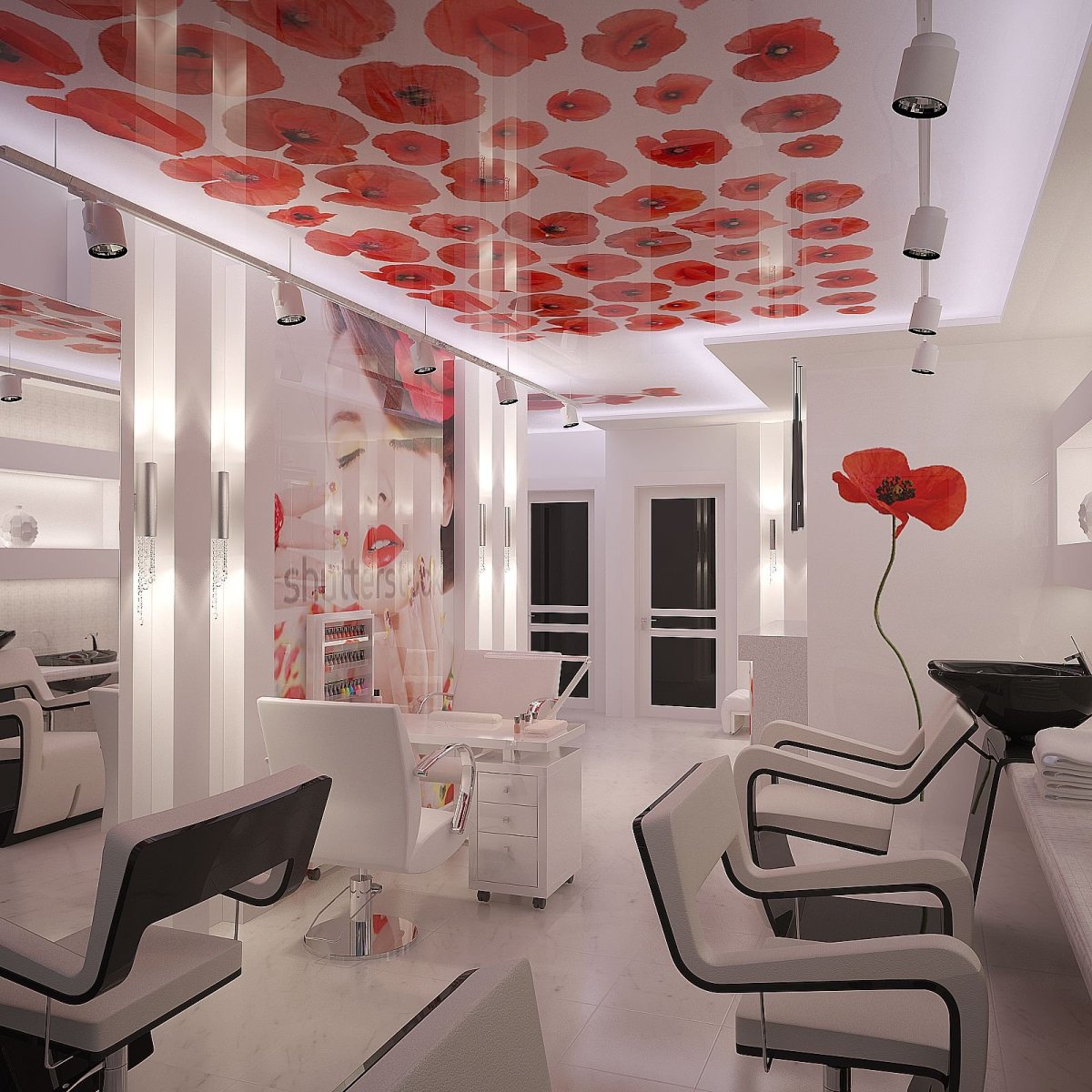 Интересные интерьеры салонов красоты