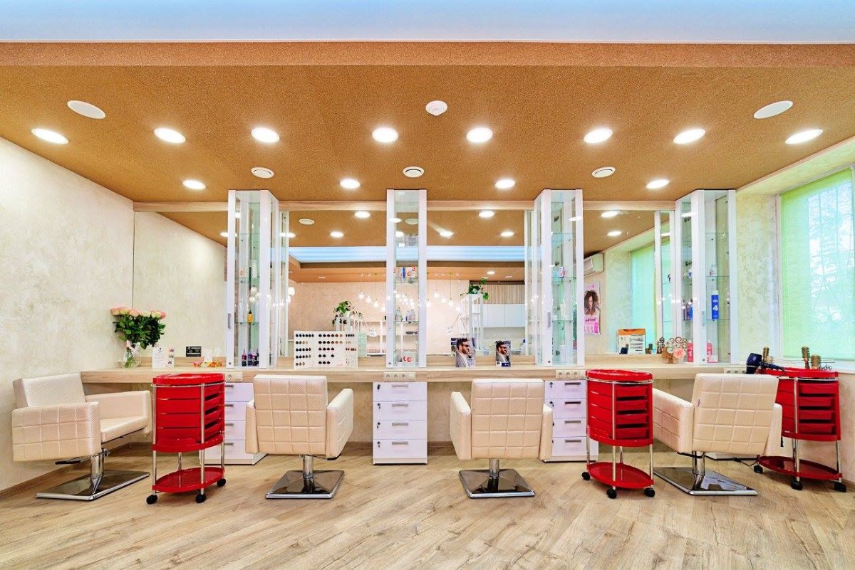 Интерьеры парикмахерских