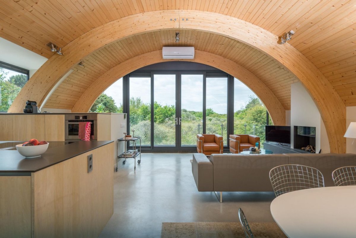 Натяжной потолок под куполом