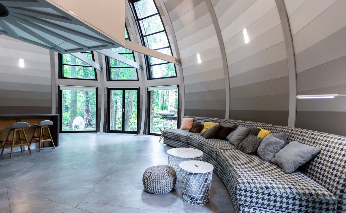 Интерьер геокупола