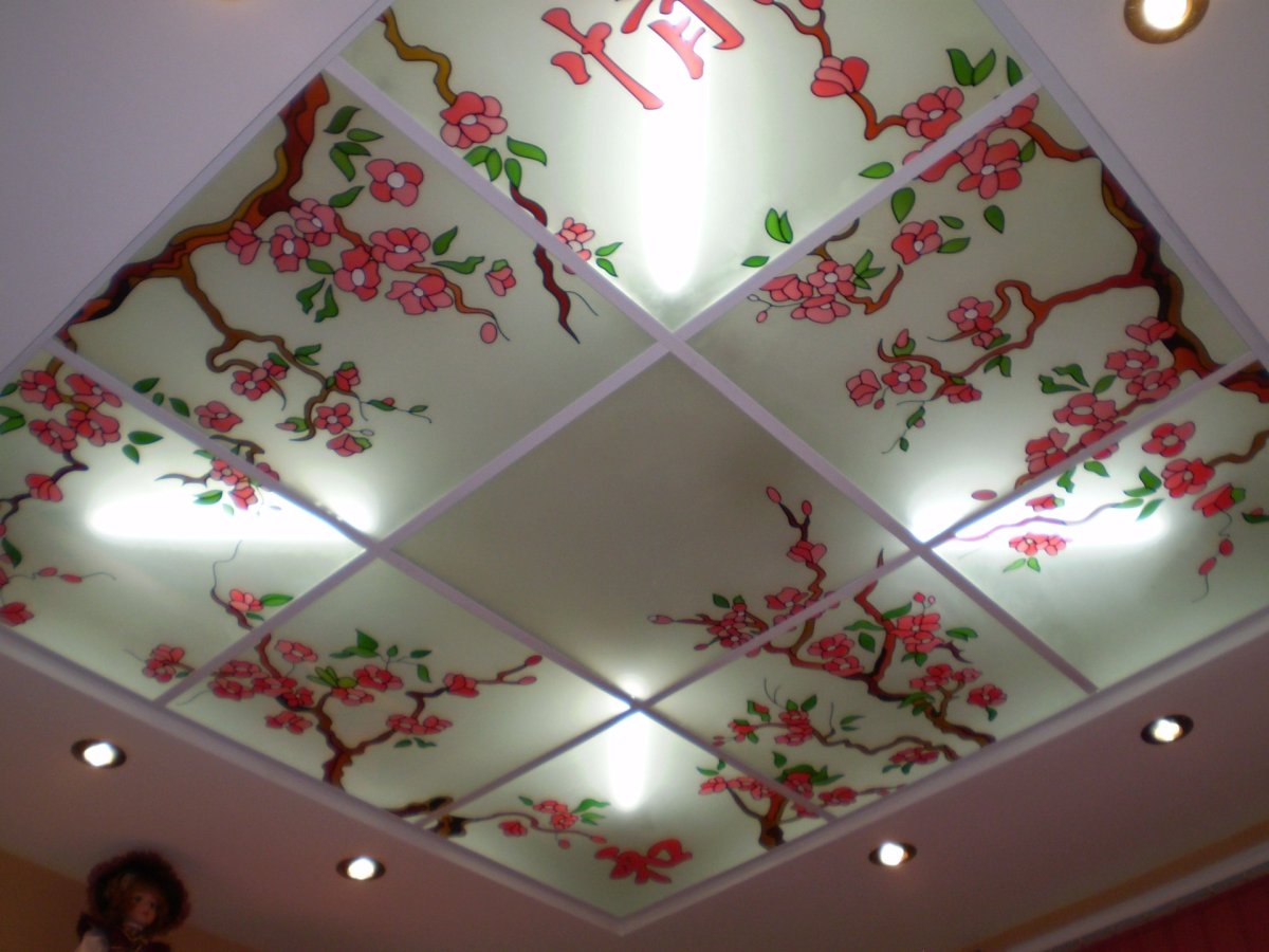 Декоративные потолки оргстекло