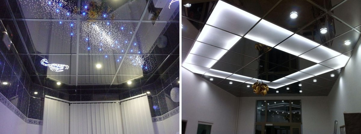 Геометрические фигуры на потолке