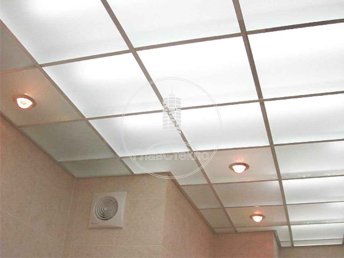Потолок из матового стекла