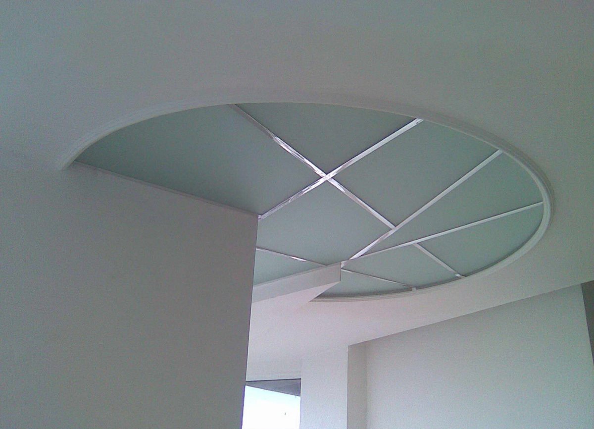Зеркальные и стеклянные потолки