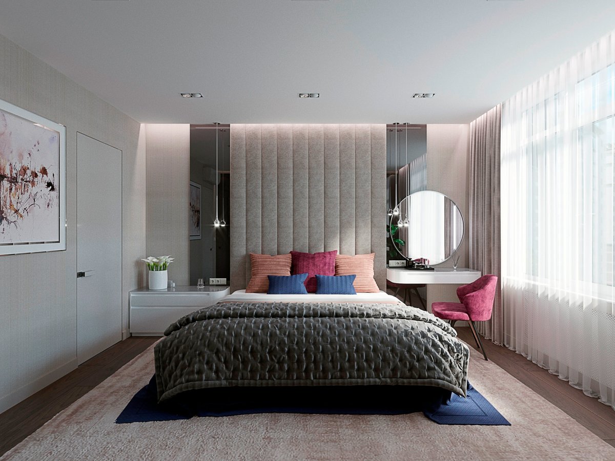 Мягкие стеновые панели для спальни