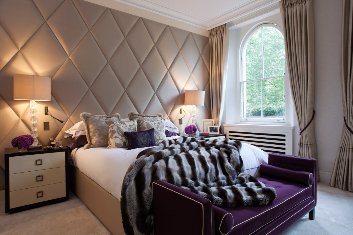 Мягкие стеновые панели для спальни
