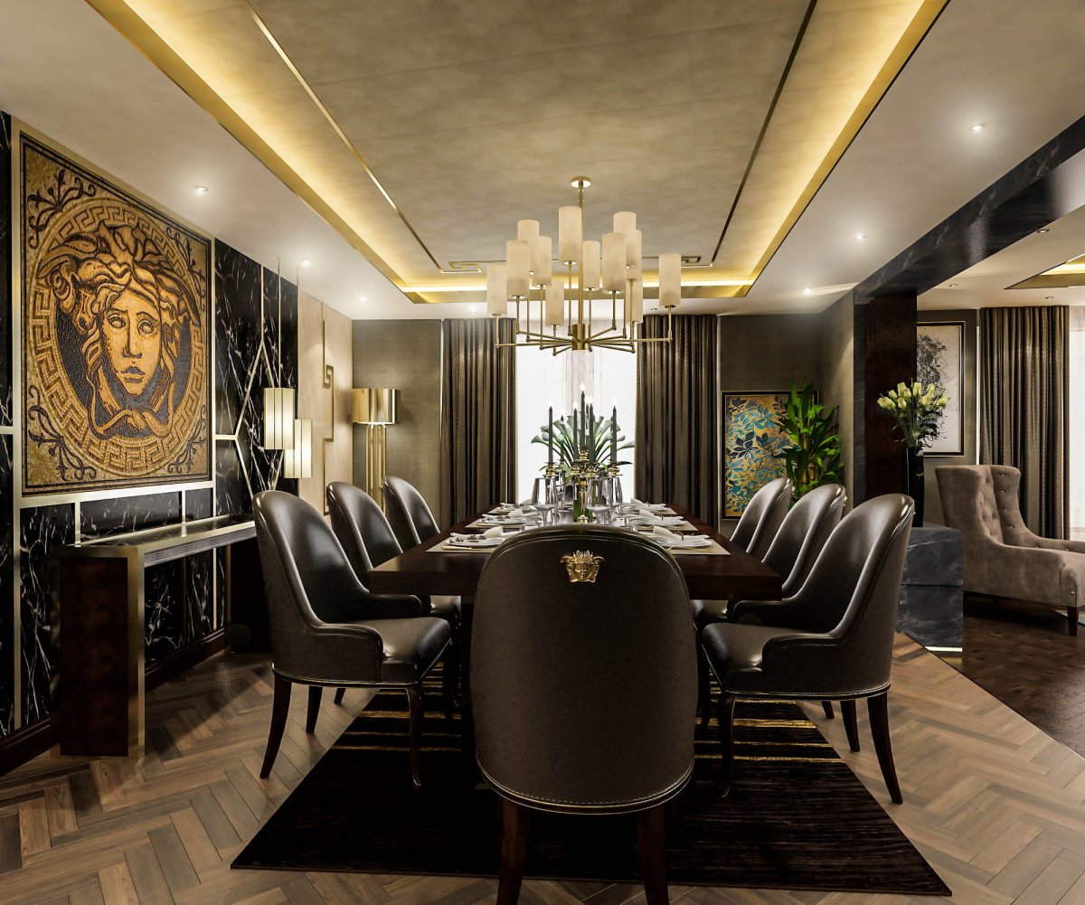 Стиль Версаче в интерьере