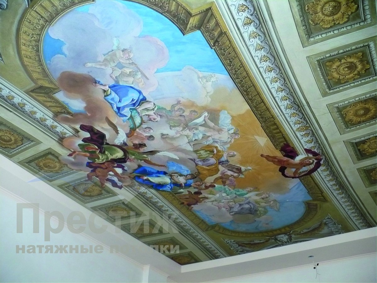 Натяжные потолки с картинами художников