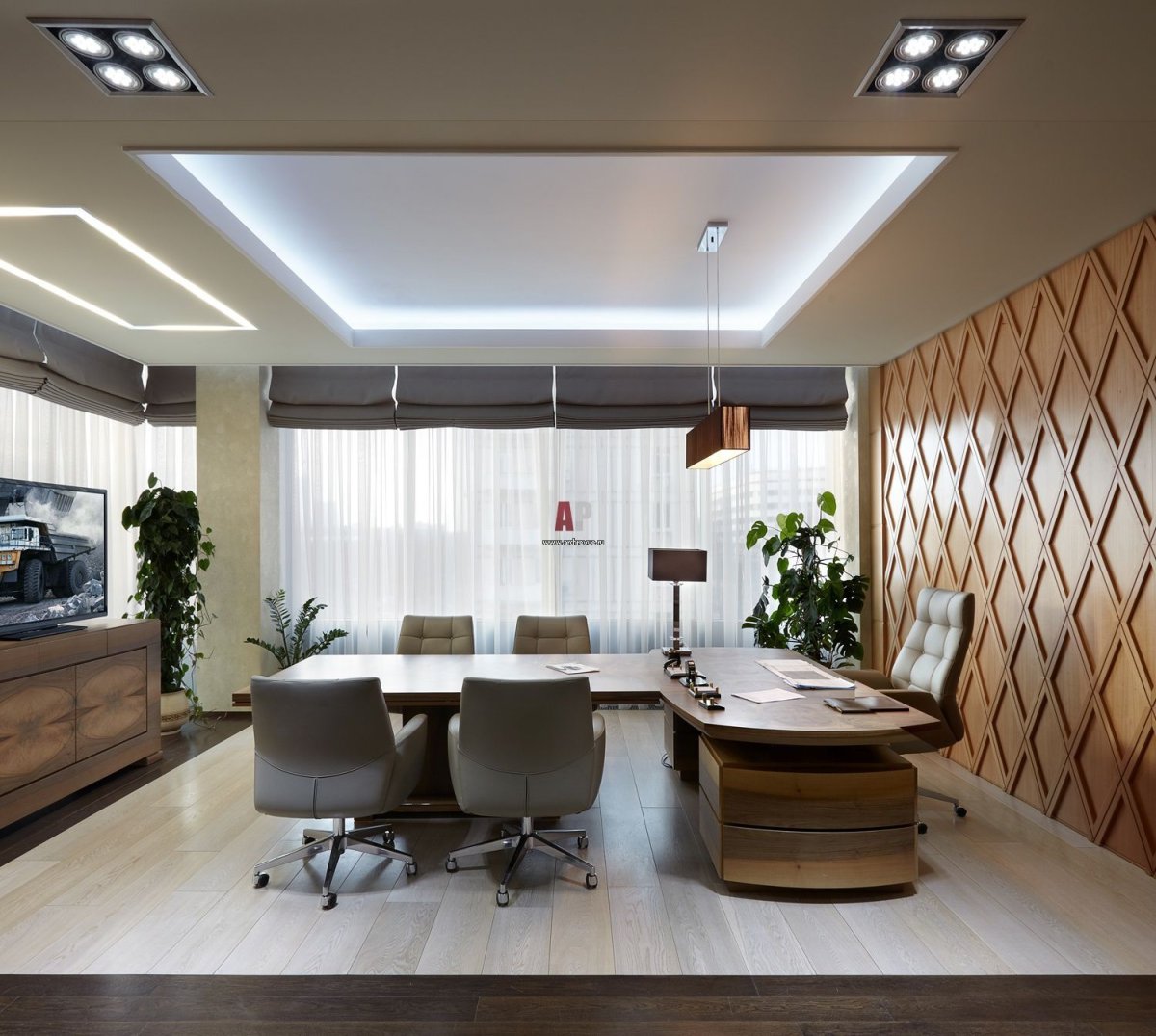 Современный офис интерьер