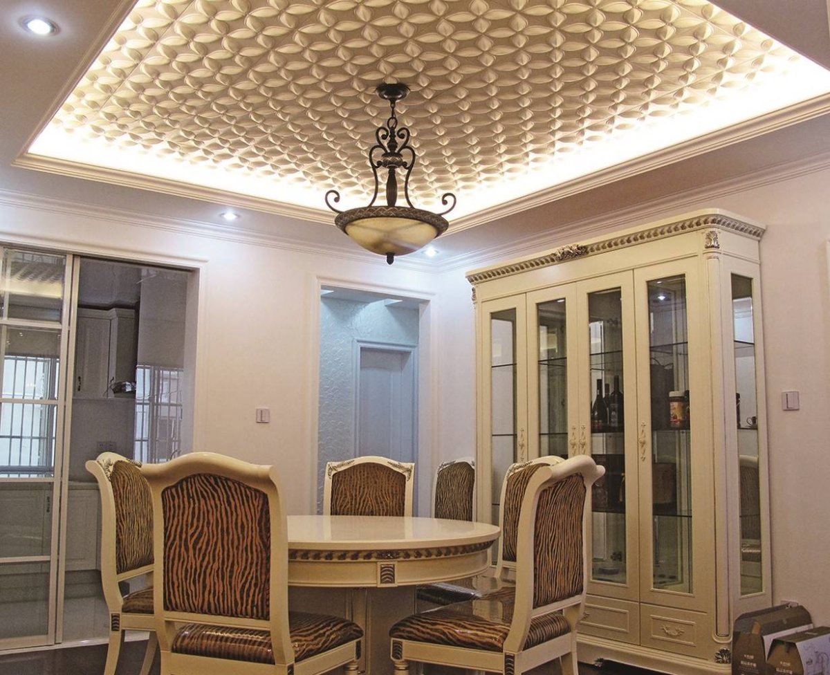 Гипсовые потолочные панели