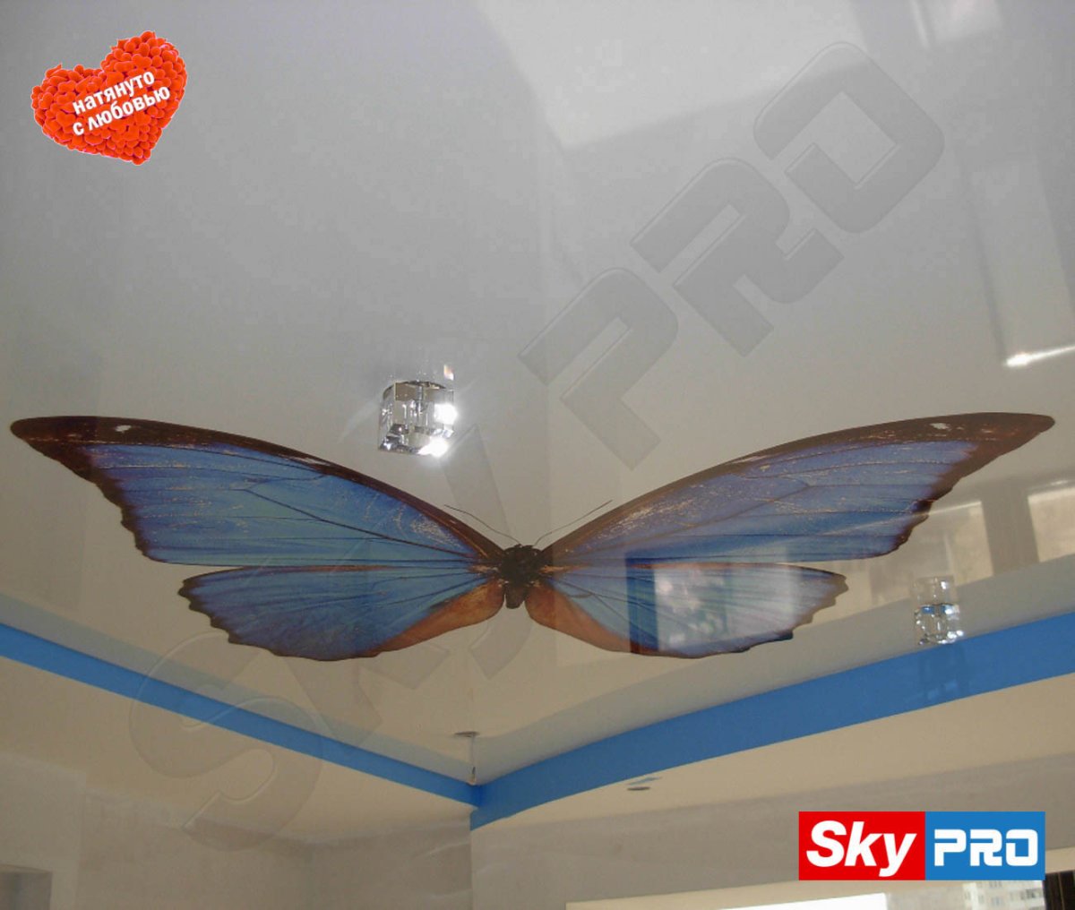 Декор из бабочек на стену