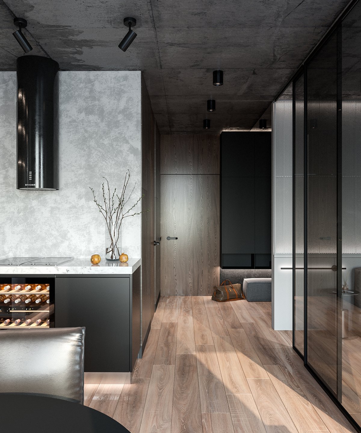 Комната 24кв в стиле лофт