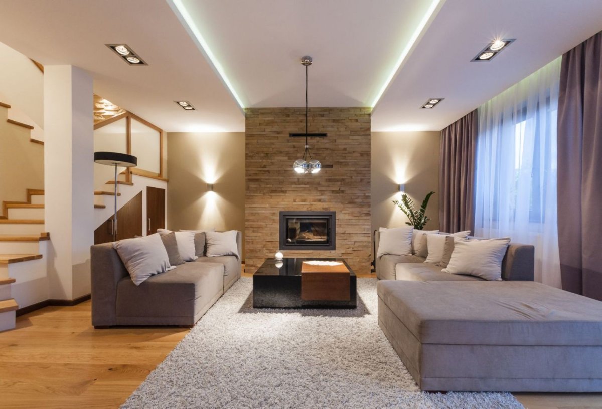 Гостиная в частном доме