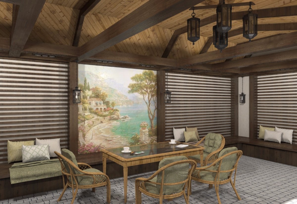 Стильные летние веранды