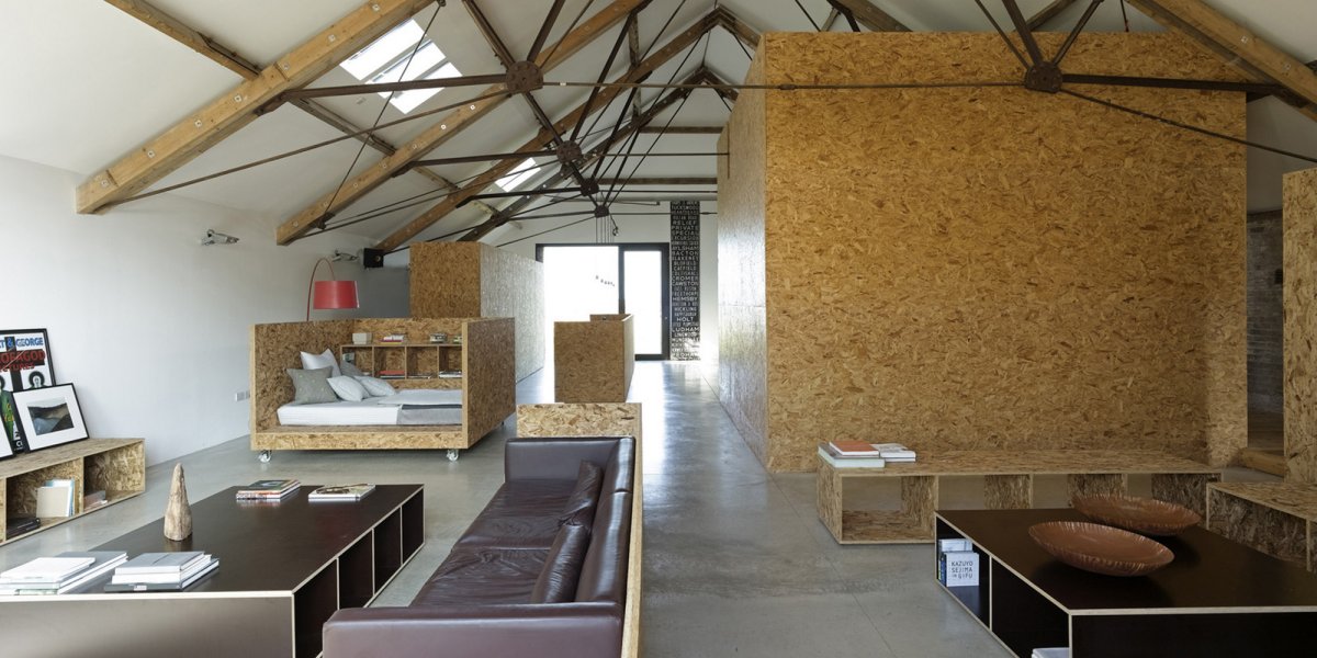 Полы из ОСБ дизайнерские