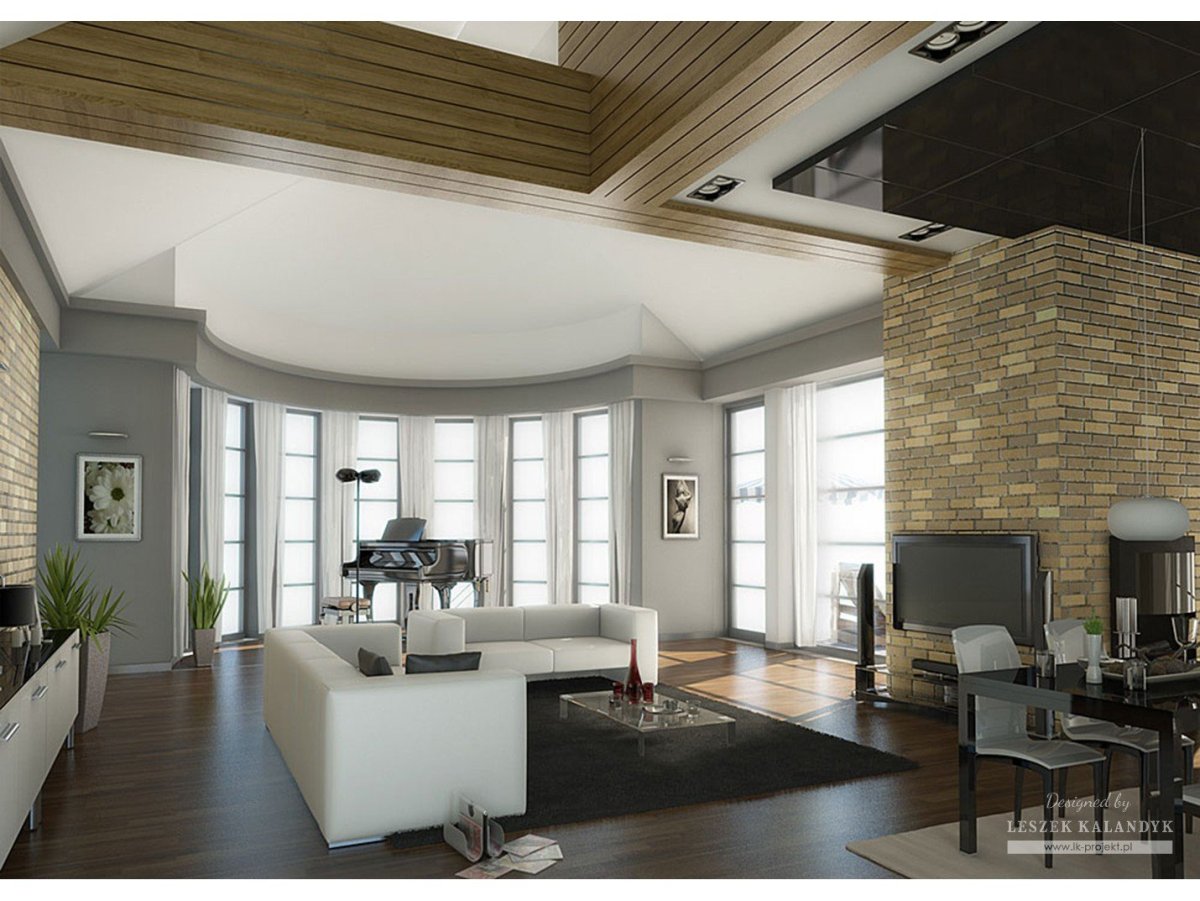 Кессонные потолки в скандинавском стиле