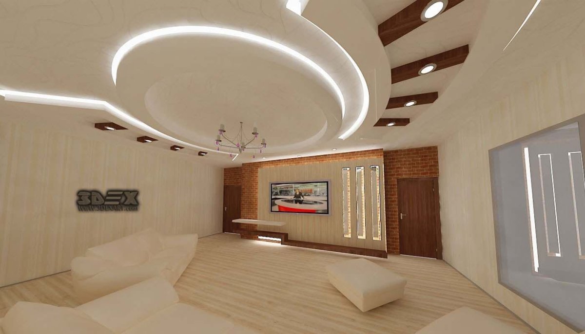 Потолки из гипсокартона для спальни