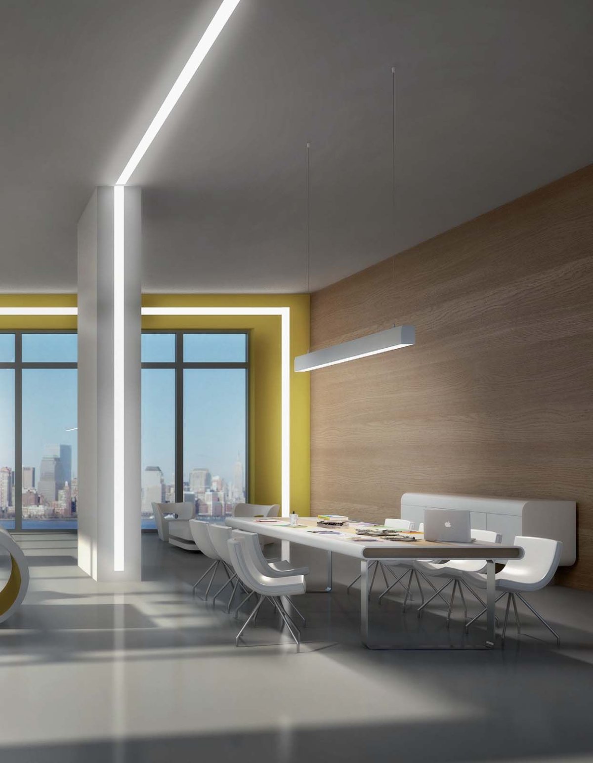 Лайтбокс в интерьере офиса