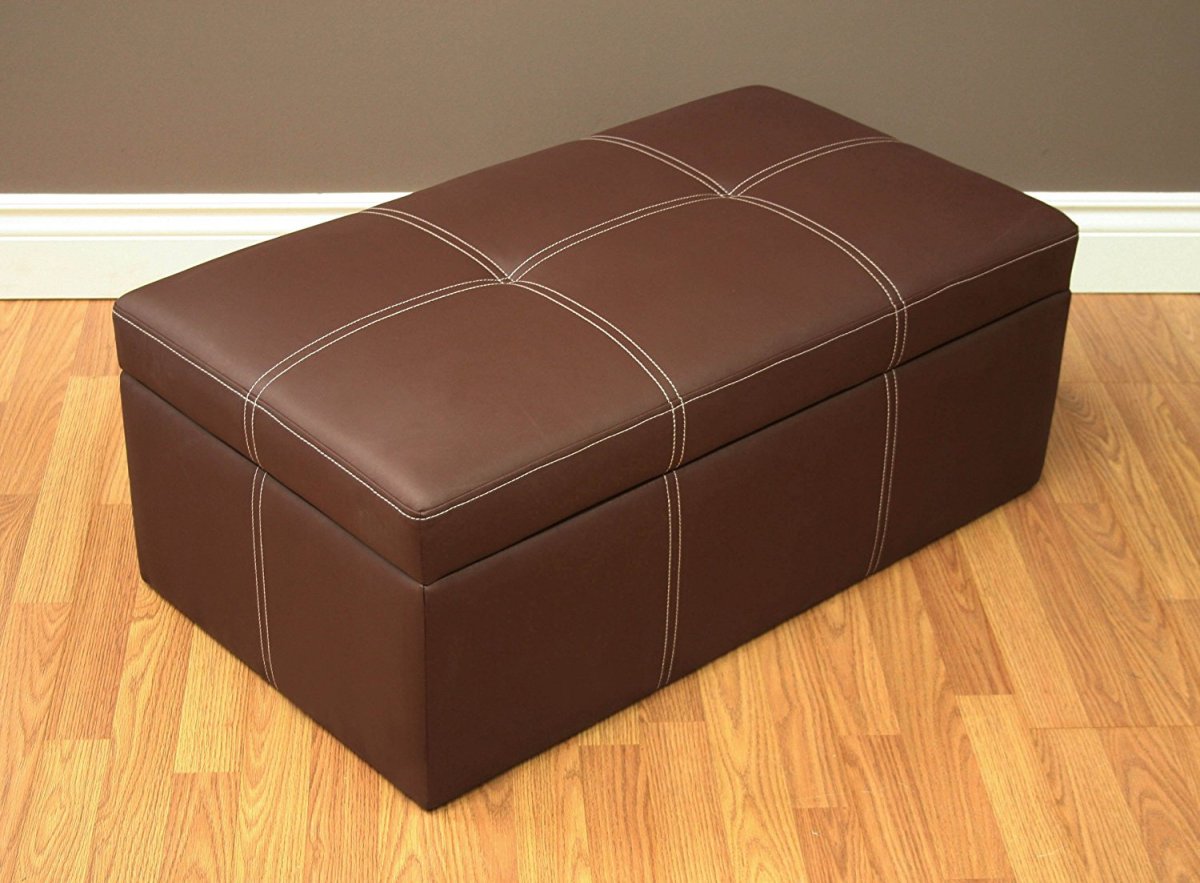 Пуфик кожаный офисный