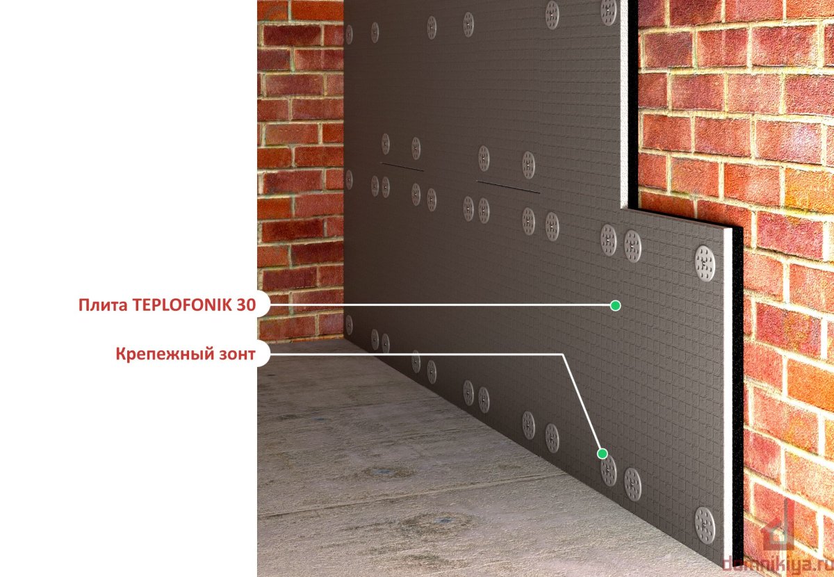Звукоизоляционная панель teplofomnik 23 профи 2500х600x23 мм