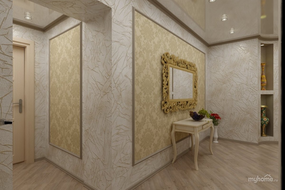 Обои в Сканди стиле в прихожую