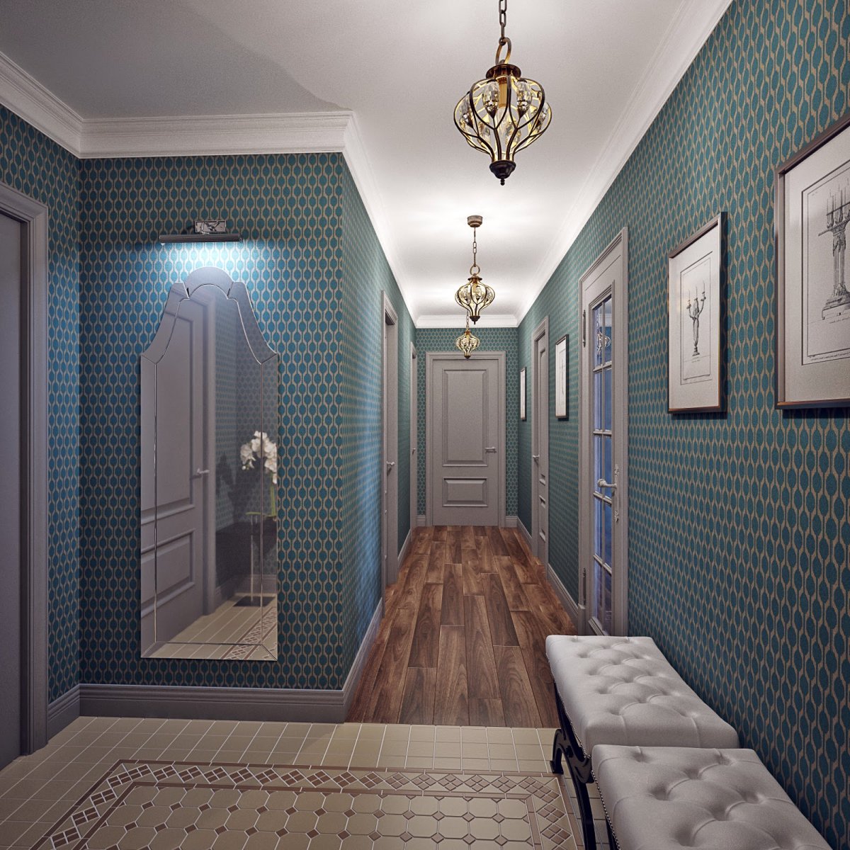 Полосатая прихожая