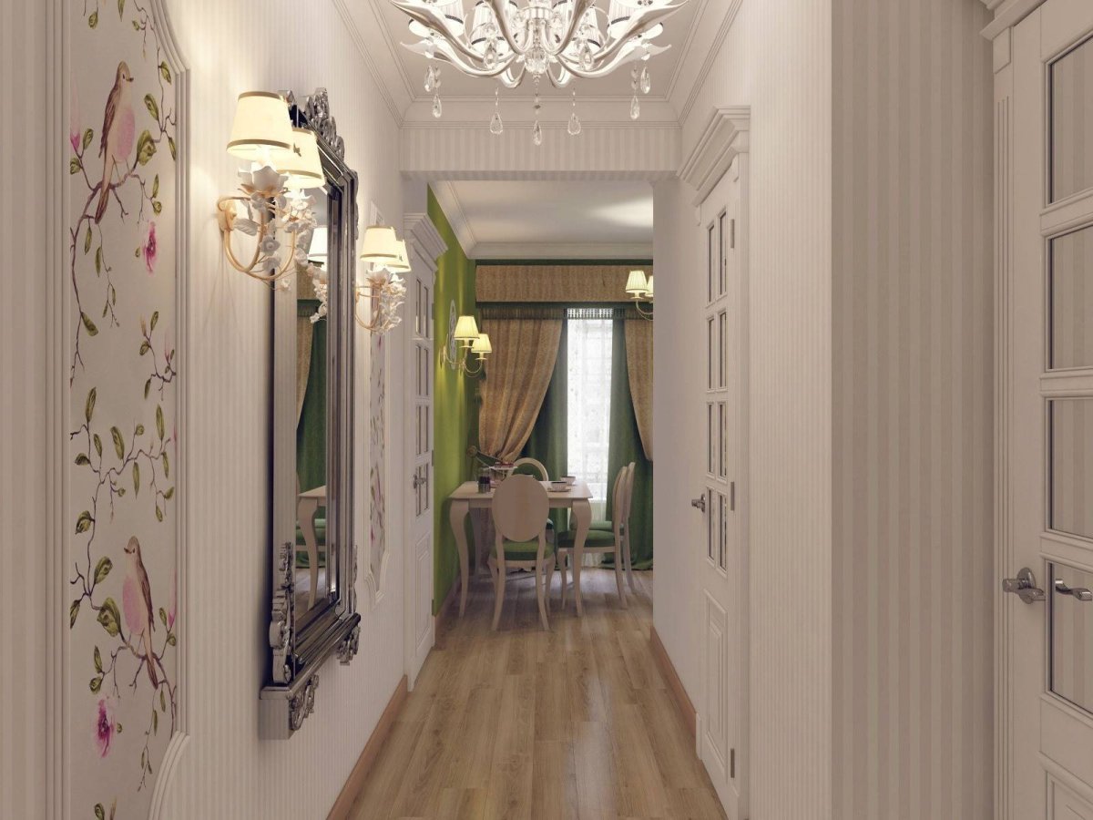 Интерьер прихожей в классическом стиле