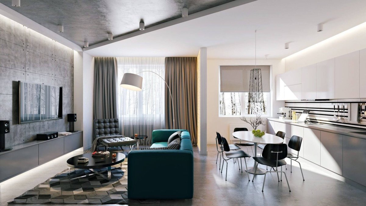 Интерьер студии в современном стиле