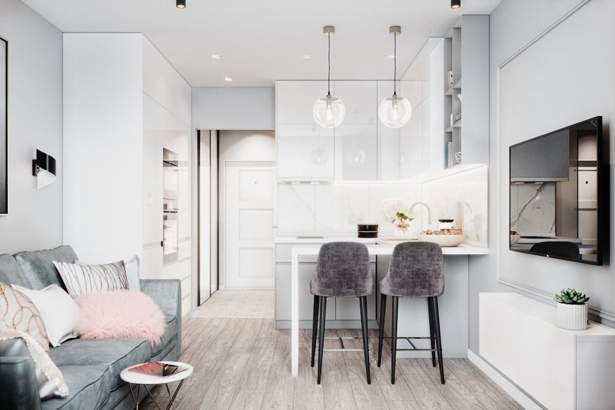 Интерьер студии 30 кв.м