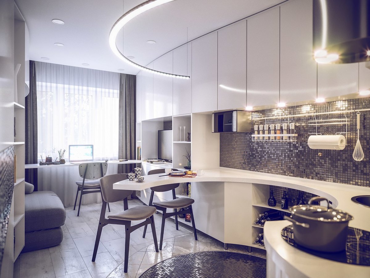 Необычные кухни в квартире