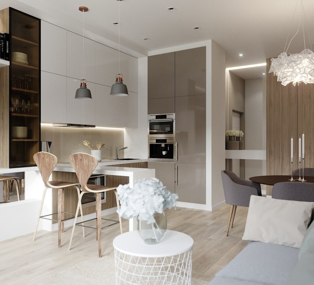 Кухня гостиная